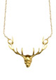 Hunting man gold necklace